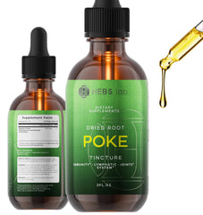HEBS LAB Poke Root Extract bottle ready for immune support and body detox.