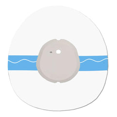 HECHUAN G7 overpatch waterproof patch visible on skin during swimming