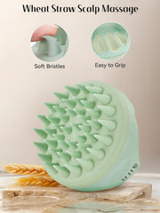 HEETA deep cleansing scalp brush removes flakes and balances oils.