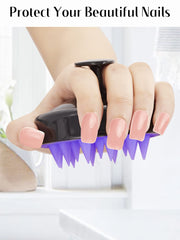 HEETA anti-tangle design prevents hair snag during scalp massage.