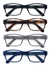 Gafas de lectura HEEYYOK grandes negras, cómodas para lectura diaria.