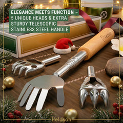 HELDSON telescopic back scratcher extends to 73 cm for hard-to-reach spots.