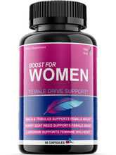 Helix Heal Libido Booster bottle front showing branding and arousal support potential.