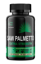 Helix Heal Saw Palmetto capsules in bottle for daily prostate support.