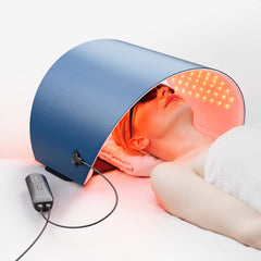 Hello Face red light mask front view for at-home facial care.