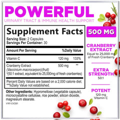 Hello Lovely Cranberry packaging front highlighting triple-strength extract.