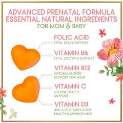 Hello Lovely Prenatal Gummies orange-flavor pack for tasty maternal nutrition.