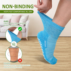 Hellomamma non slip sock designed for seniors during walking and light workouts.