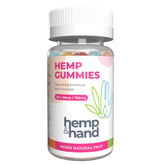 Hemp & Hand Hemp Gummies 750mg strawberry closeup for daily wellness and flavor
