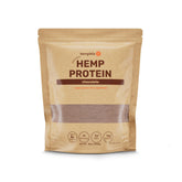 Hemplete hemp protein chocolate tub front highlights a protein option for muscle support.
