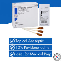 Henry Schein Prep swabstick easy application design for precise skin prep