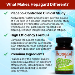 Hepagard artichoke leaf photo signals natural liver-friendly ingredients.