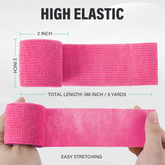 HEPPYPLUS self-adherent tape image demonstrates reliable hold without slipping