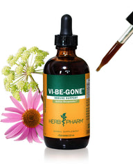 Herb Pharm Virattack bottle labeled for immune support and easy dosing