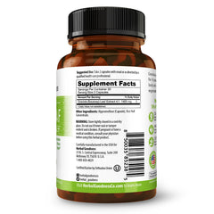 Herbal Goodness Soursop bottle on wood surface suggesting a digestive-friendly daily routine.