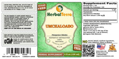 HerbalTerra Umckaloabo liquid extract pour illustrating easy dosing and versatile use.