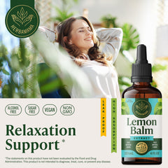 HERBAMAMA dropper dispensing tincture into drink for gentle relaxation