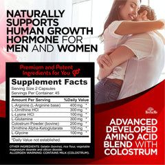 Colostrum powder component highlighted for post workout recovery potential