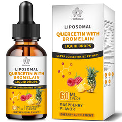 Herbance liposomal quercetin bottle highlighting enhanced absorption potential