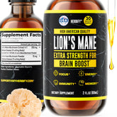 HERBIFY Lions Mane tincture bottle enhances focus and clarity
