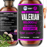 Herbify Valerian Root Tincture bottle promotes restful sleep.