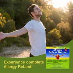 Herbs Etc Allergy ReLeaf System softgels for easy daily dosing and seasonal comfort.
