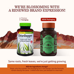Herbs Etc. ChlorOxygen softgels emphasize easy daily dosing on-the-go.