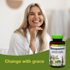 Herbs Etc. Menopautonic Softgels with motherwort for restful evenings.