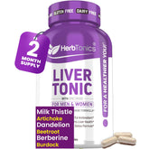 Herbtonics Liver Cleanse bottle for daily detox support.
