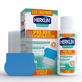 HERKLIN champú piojos, botella de 2 oz, fuerza máxima para eliminación