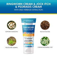 Hermon ringworm cream bottle with label showing 100 ml size
