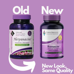 Herpanacine Diamond capsules closeup highlighting natural ingredients for inner skin care.