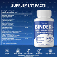 HevChay detox binder capsules on bottle for easy daily detox support