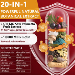 Botanical blend featuring turmeric, ashwagandha, and ginkgo for absorption.