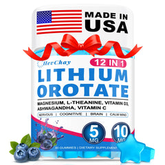 HevChay lithium orotate bottle with high-bioavailability formula for daily support