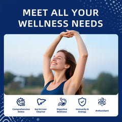 HevChay liver wellness blend with milk thistle and NAC for liver support