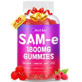 HevChay SAM-e gummies bottle front showing vegan, high-potency format for daily use.