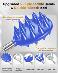 HEYAXA dual-side head enables scratching and massage for customized comfort.