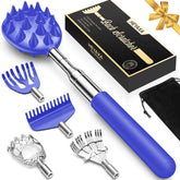 HEYAXA upgraded back scratcher kit with five heads for versatile relief anywhere.