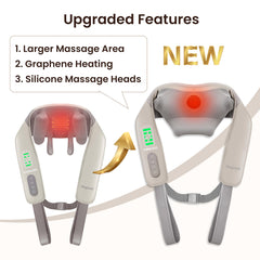 Heycool device features 2 heating levels for tailored warmth.