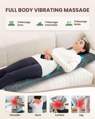 Heycool back massage pad with remote control for precise shoulder relief.