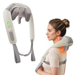 Heycool cordless neck massager with heat for on-the-go relief