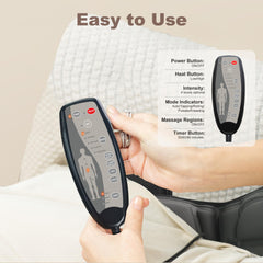 Heycool Vibration Back Massager ten-motor system delivers deep back and thigh massage