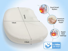 Heyelax heat settings provide soothing warmth for neck comfort during relaxation.