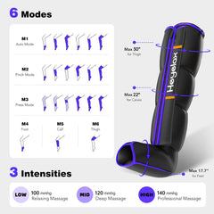 Heyelax leg massager foot chamber easing foot tension