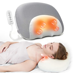 Heyelax Shiatsu neck massager with dual rotation rollers for deep tissue relief.