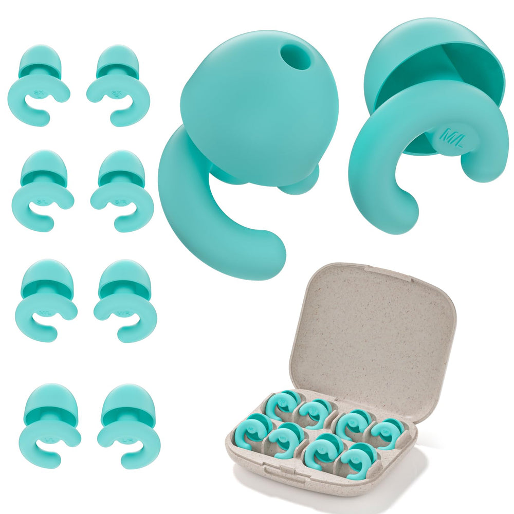 HeyFir noise cancelling ear plugs for side sleepers with side-sleeper comfort.