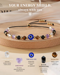HGDEER Black Tourmaline bracelet providing grounding and steady daily confidence.