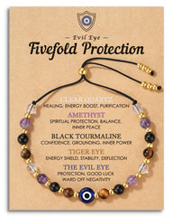 HGDEER Evil Eye Bracelet shown for daily protection and style.