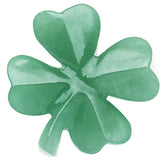 Hguxmcu green aventurine four-leaf clover boosts abundance in home or office